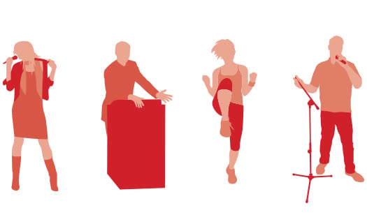 Concert series all-in-one illustration