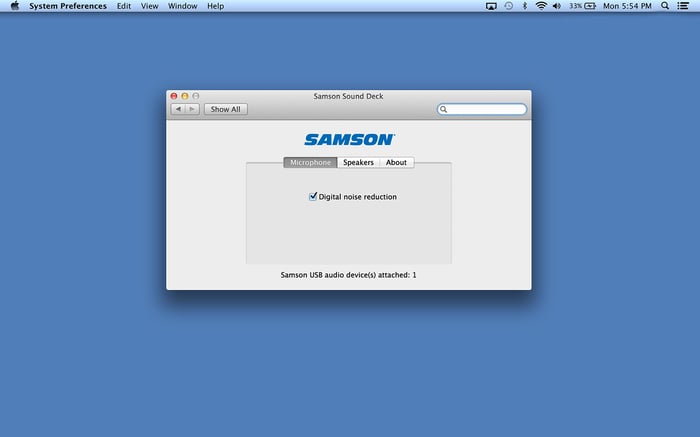 Samson Sound Deck DNR Screenshot Mac